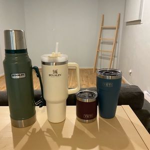 Lot of gently used Stanley and yeti cups